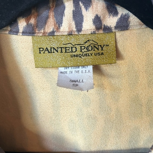 Vintage Painted Pony Leopard Jacket size SP - Picture 8 of 9